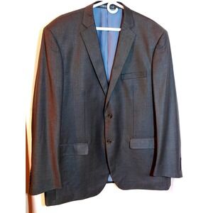 Alberto Cardinali Men's Two 2‎ Piece Suit Slim Fit Jacket 52L Pants 46L Waist